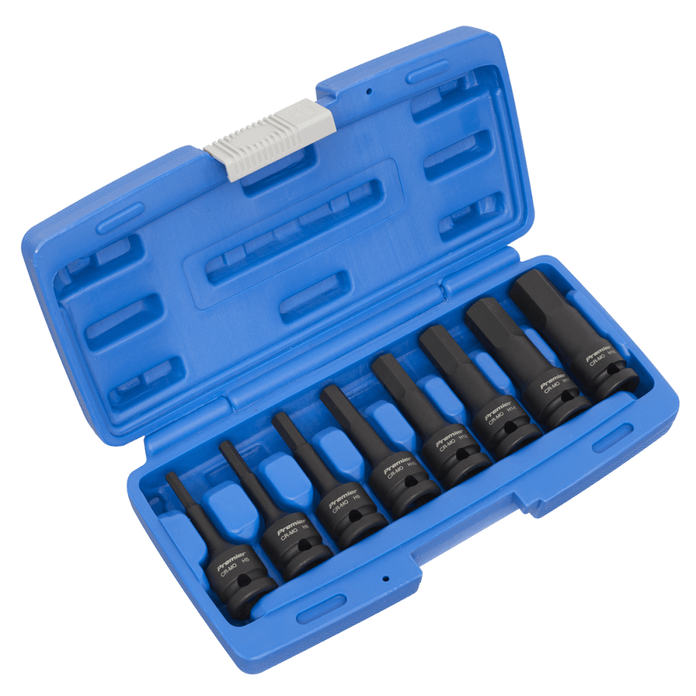 Sealey Impact Hex Key Set 8pc 1/2"Sq Drive Model No-AK5601