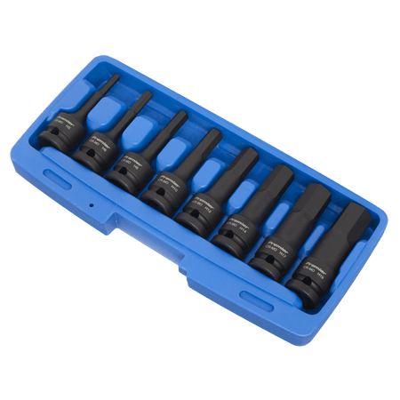 Sealey Impact Hex Key Set 8pc 1/2"Sq Drive Model No-AK5601