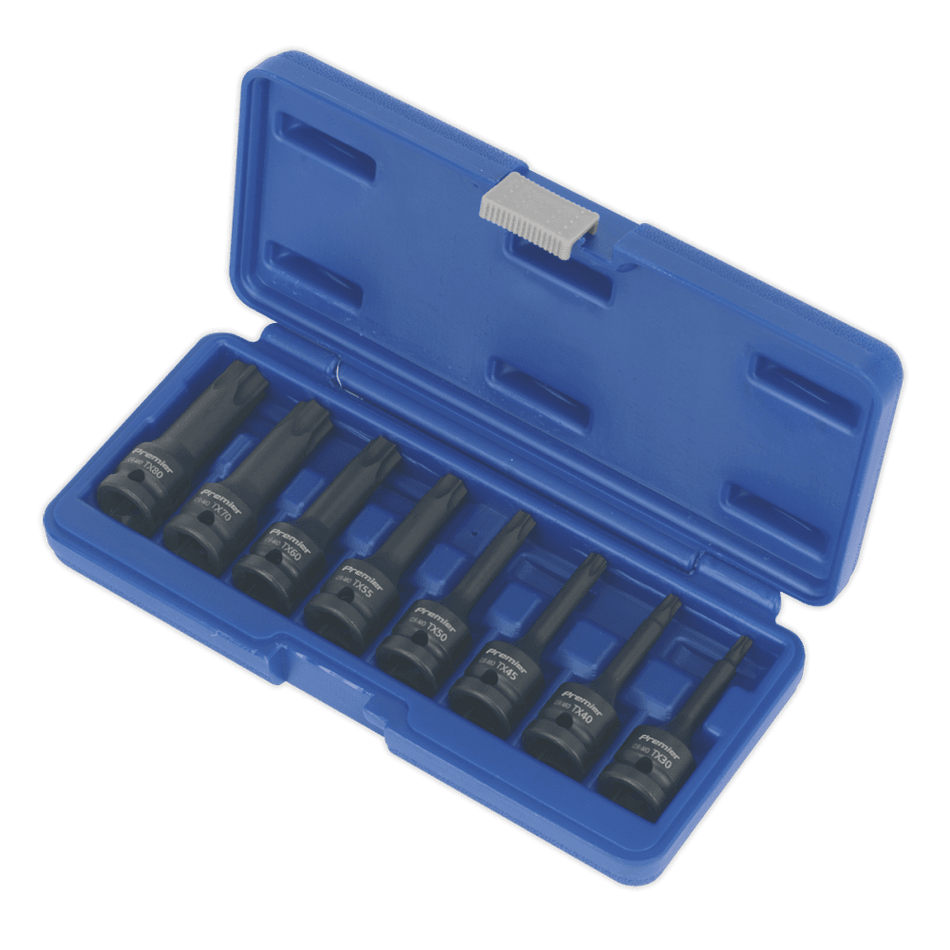 Sealey Impact TRX-Star Socket Bit Set 8pc 1/2"Sq Drive Model No-AK5602
