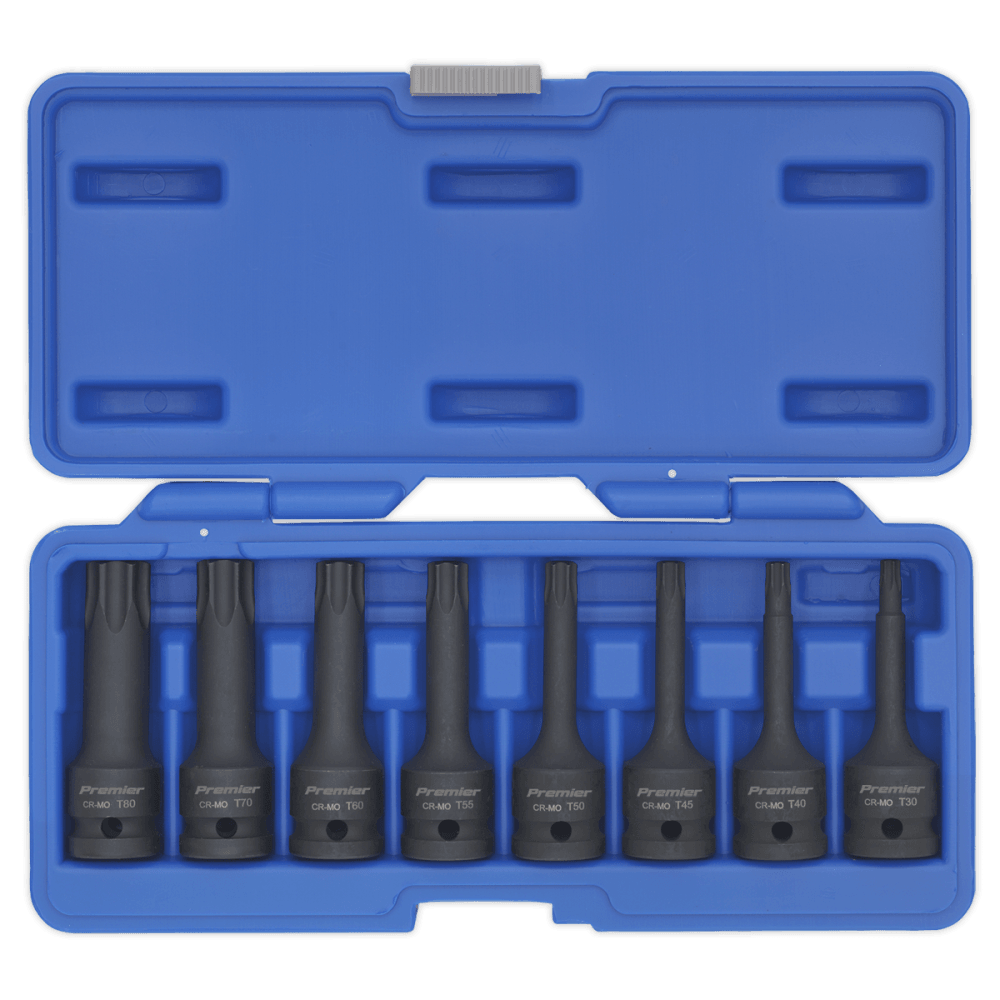 Sealey Impact TRX-Star Socket Bit Set 8pc 1/2"Sq Drive Model No-AK5602