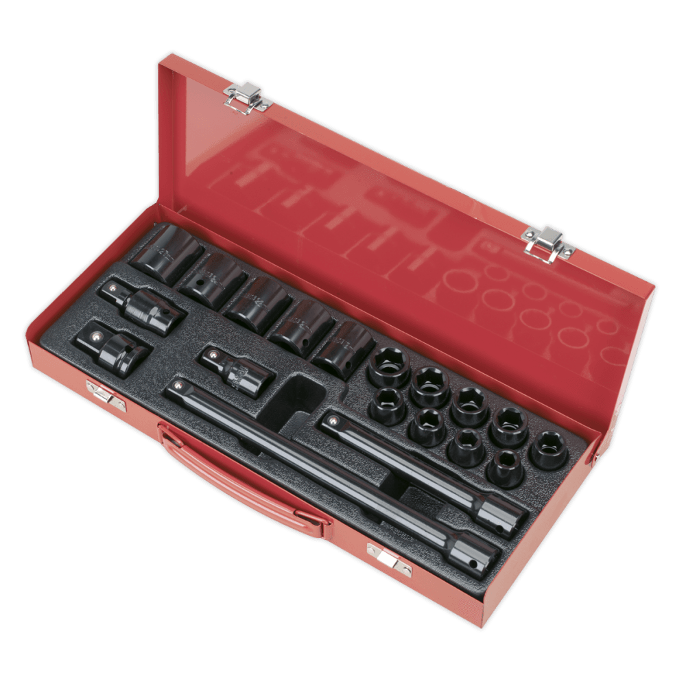 Sealey Impact Socket Set 19pc 1/2"Sq Drive Metric Model No-AK5619M