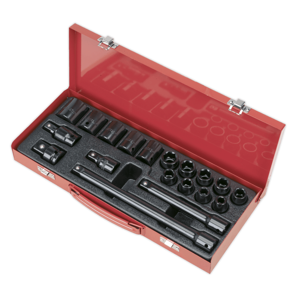 Sealey Impact Socket Set 19pc 1/2"Sq Drive Metric Model No-AK5619M
