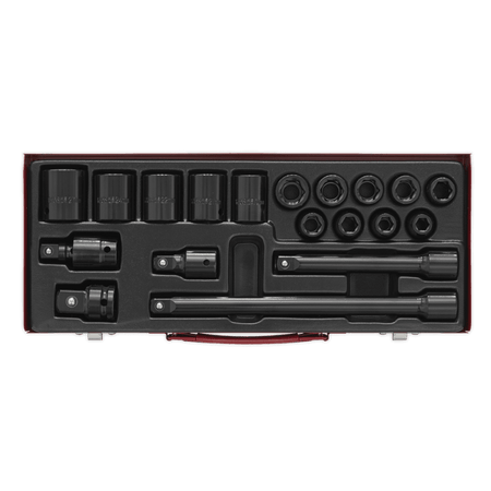 Sealey Impact Socket Set 19pc 1/2"Sq Drive Metric Model No-AK5619M