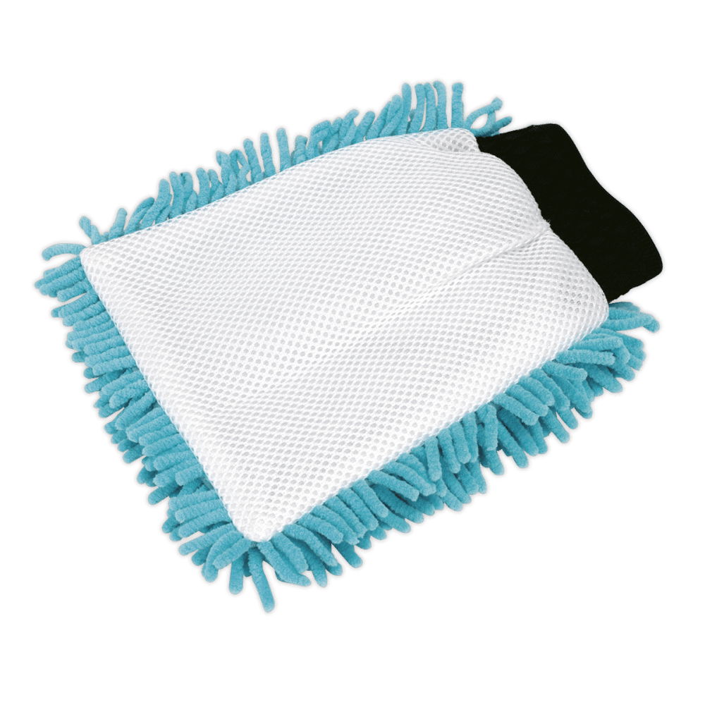 Sealey Shaggy Microfibre Mitt 2-in-1 Model No-CC77