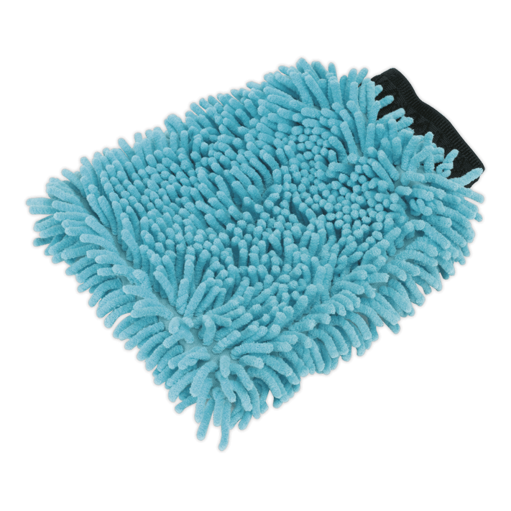 Sealey Shaggy Microfibre Mitt 2-in-1 Model No-CC77