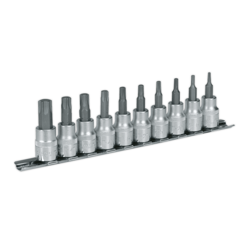 Sealey TRX-Star Socket Bit Set 10pc 3/8"Sq Drive Model No-AK6207