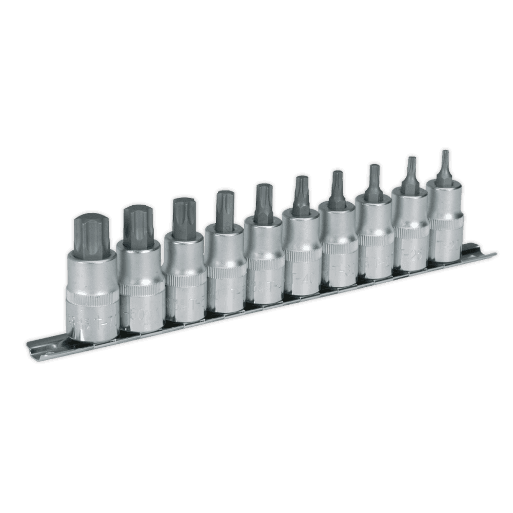 Sealey TRX-Star Socket Bit Set 10pc 1/2"Sq Drive Model No-AK6208