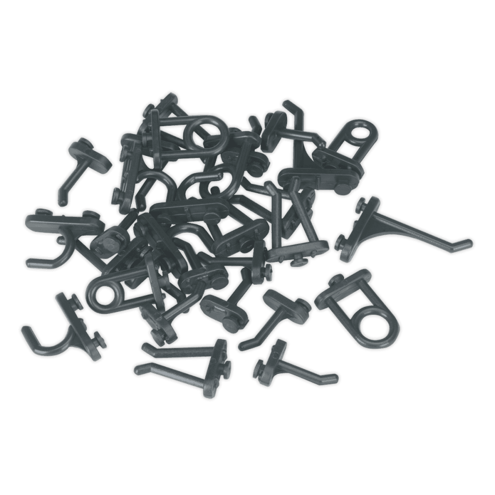 Sealey Hook Assortment for Composite Pegboard 30pc Model No-S0766