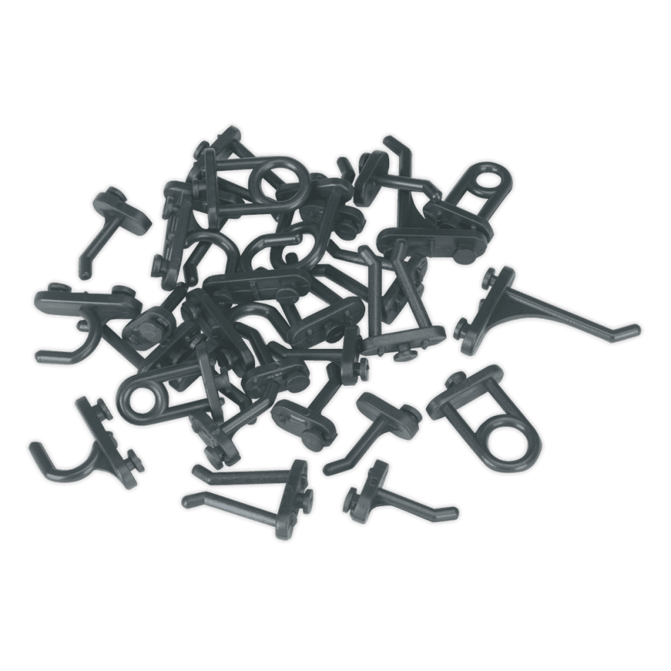 Sealey Hook Assortment for Composite Pegboard 30pc Model No-S0766