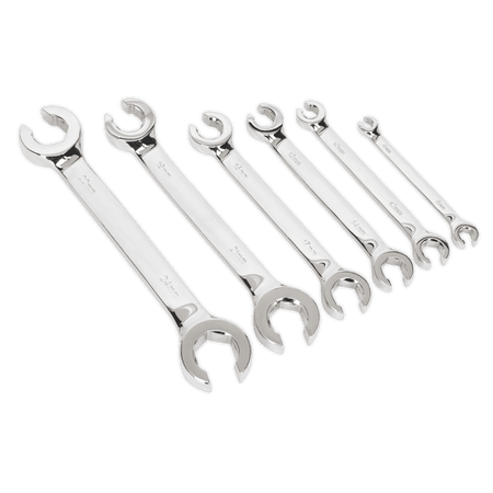 Sealey Flare Nut Spanner Set 6pc Metric Model No-S0767