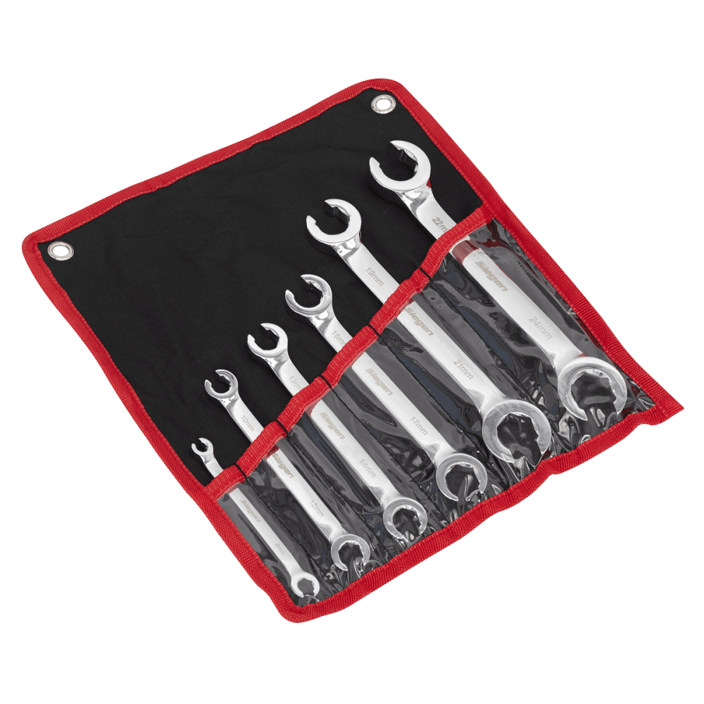 Sealey Flare Nut Spanner Set 6pc Metric Model No-S0767