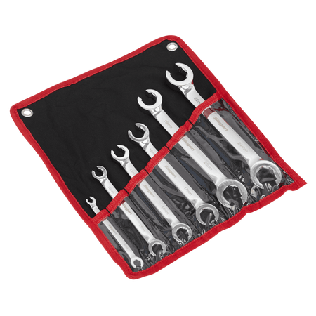 Sealey Flare Nut Spanner Set 6pc Metric Model No-S0767