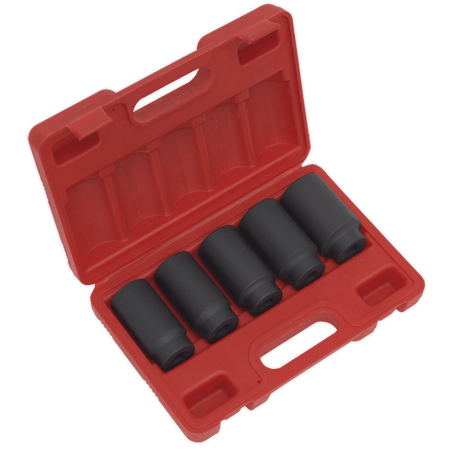 Sealey Impact Hub Nut Socket Set 5pc 1/2"Sq Drive Model No-SX050