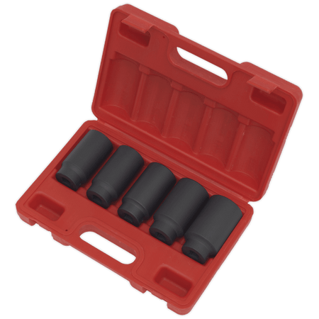 Sealey Impact Hub Nut Socket Set 5pc 1/2"Sq Drive Model No-SX050