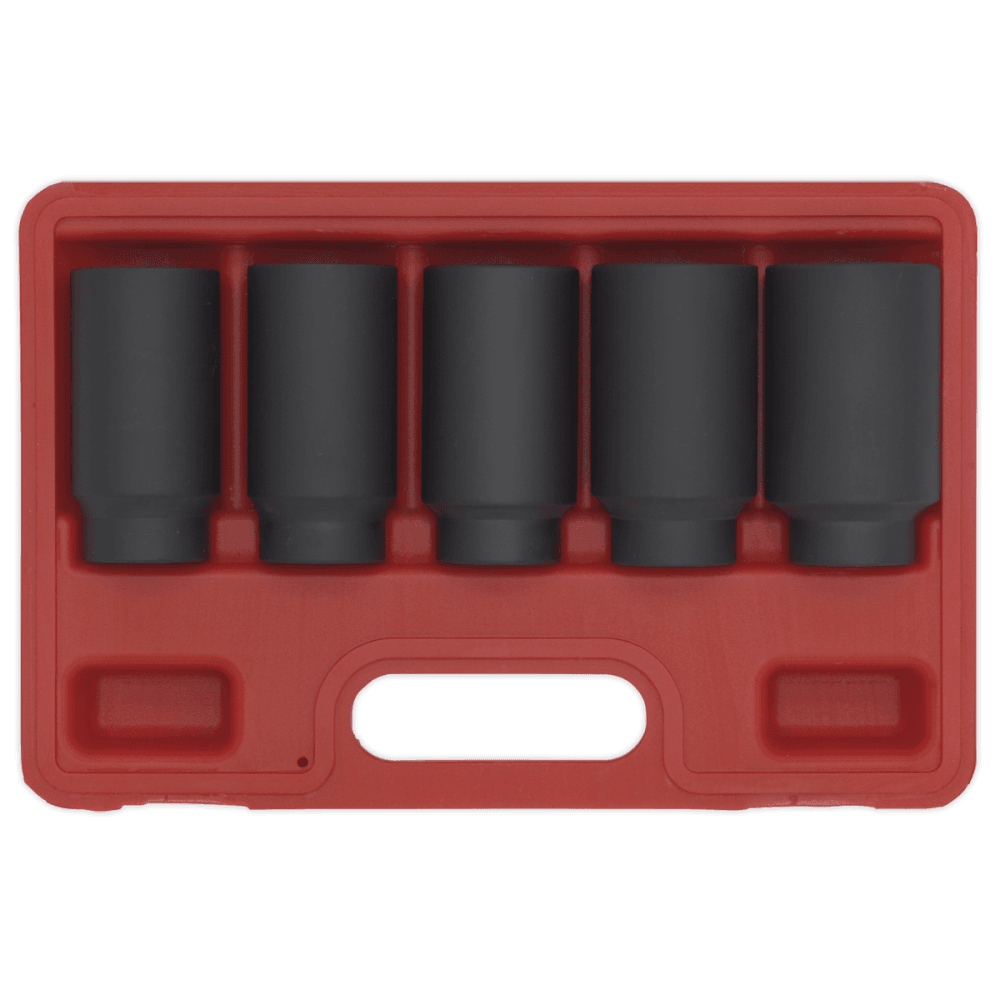 Sealey Impact Hub Nut Socket Set 5pc 1/2"Sq Drive Model No-SX050