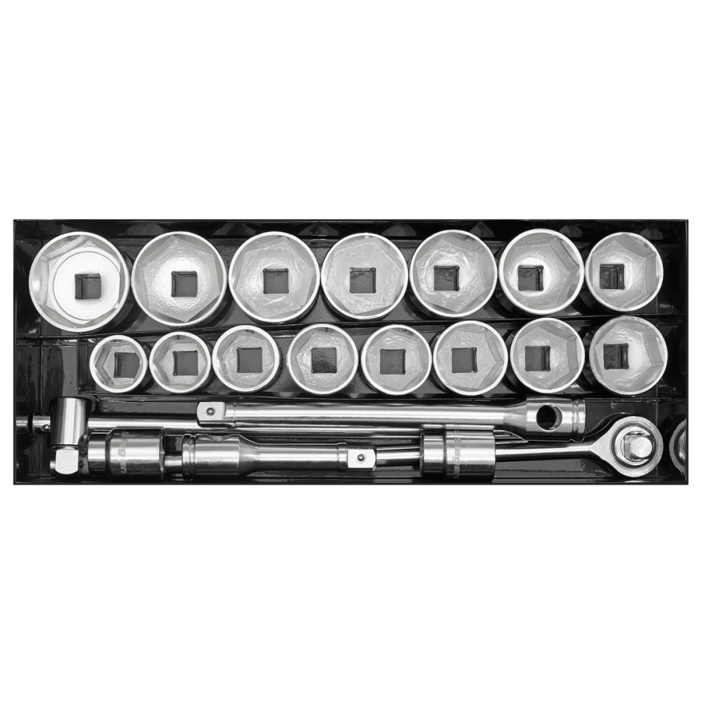 Sealey Socket Set 21pc 1"Sq Drive 6pt WallDrive Metric Model No-S0768