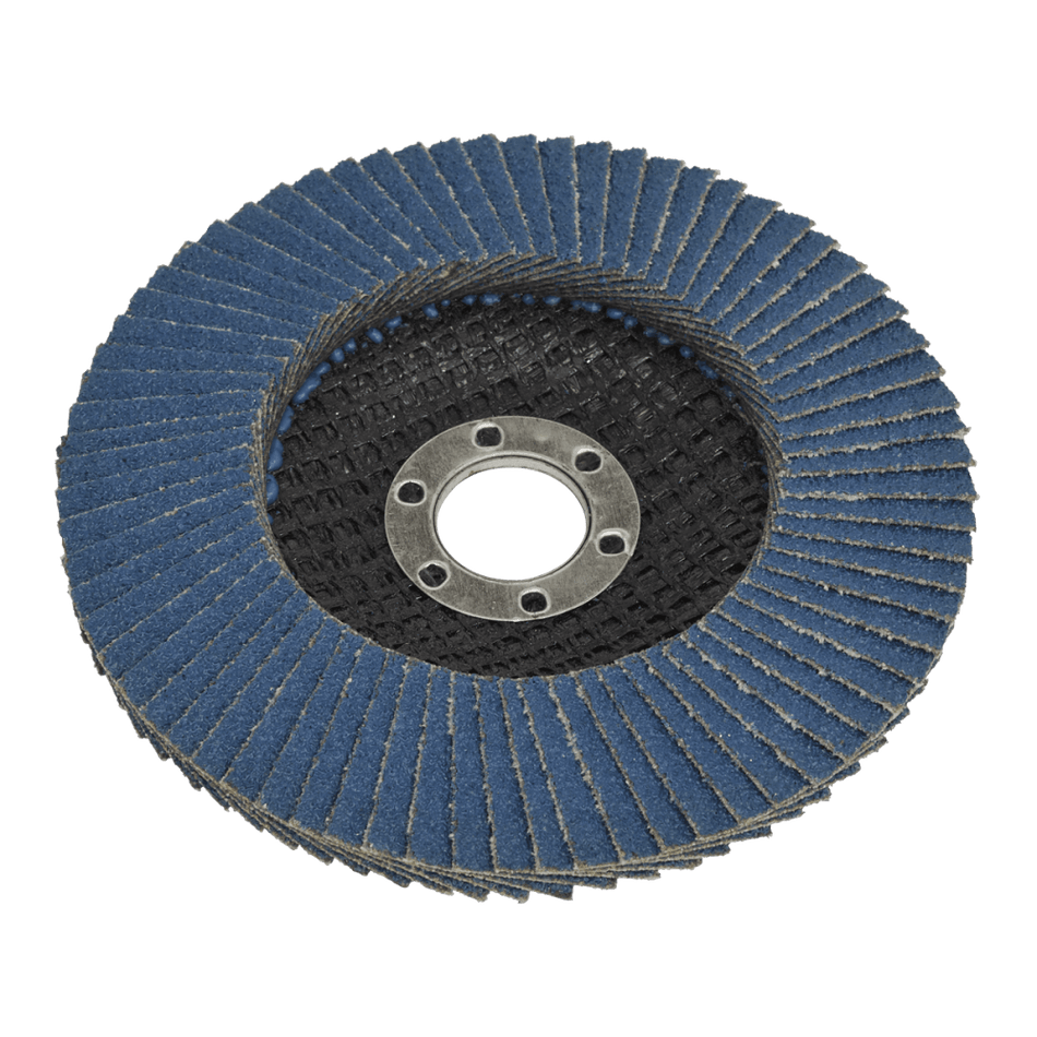 Sealey Flap Disc Zirconium 100mm 16mm Bore 80Grit Model No-FD10080