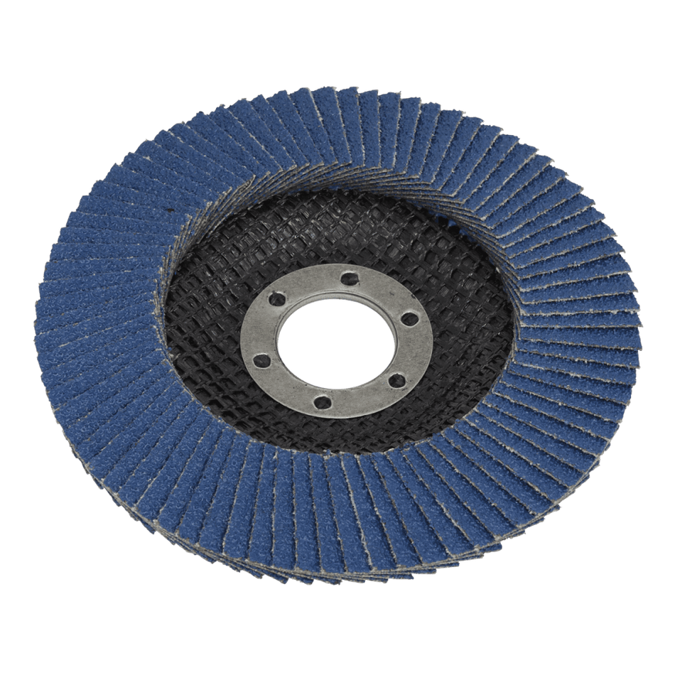 Sealey Flap Disc Zirconium 115mm 22mm Bore 60Grit Model No-FD11560