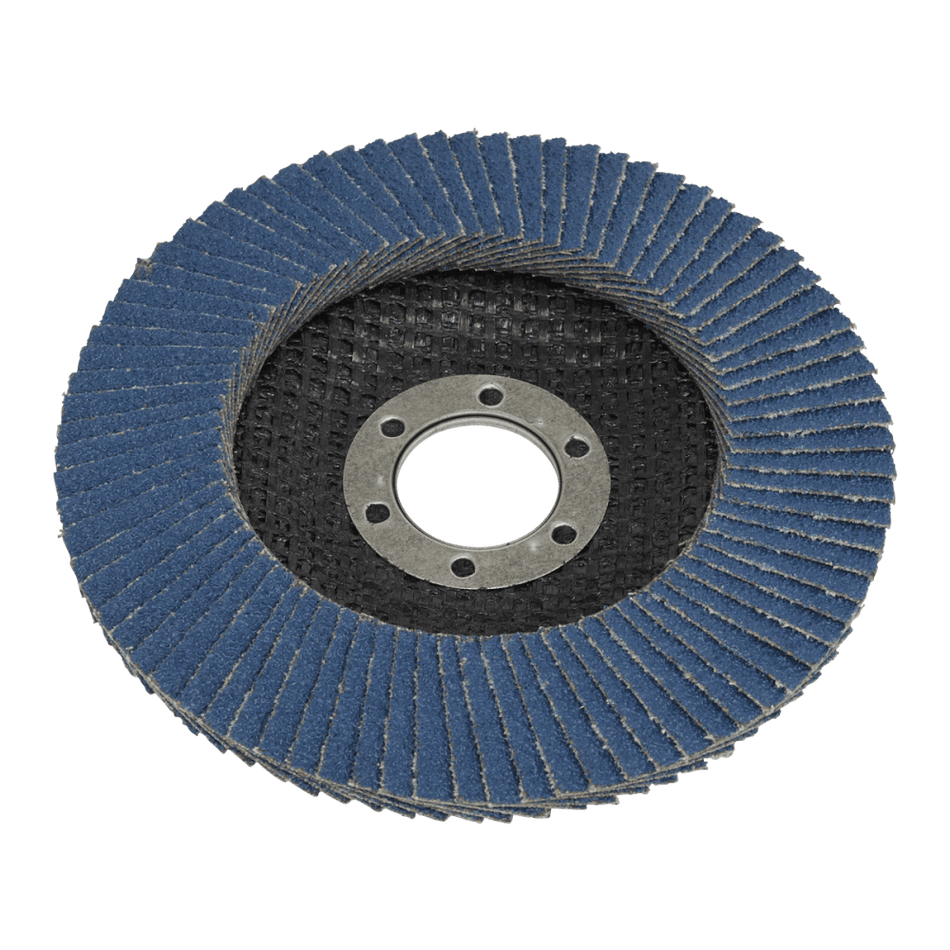 Sealey Flap Disc Zirconium 115mm 22mm Bore 80Grit Model No-FD11580