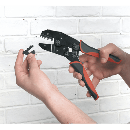 Sealey Ratchet Crimping Tool Interchangeable Jaws Model No-AK3857