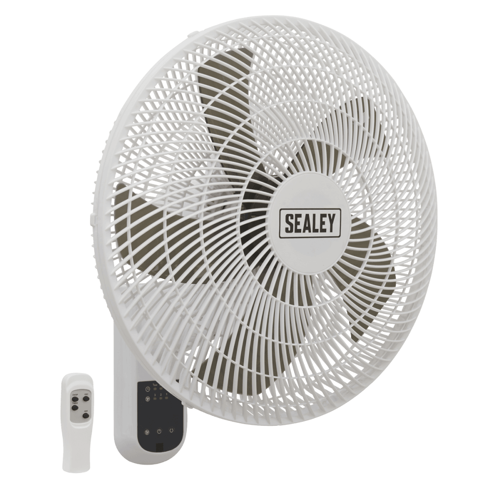 Sealey Wall Fan 3-Speed 16" with Remote Control 230V Model No-SWF16WR