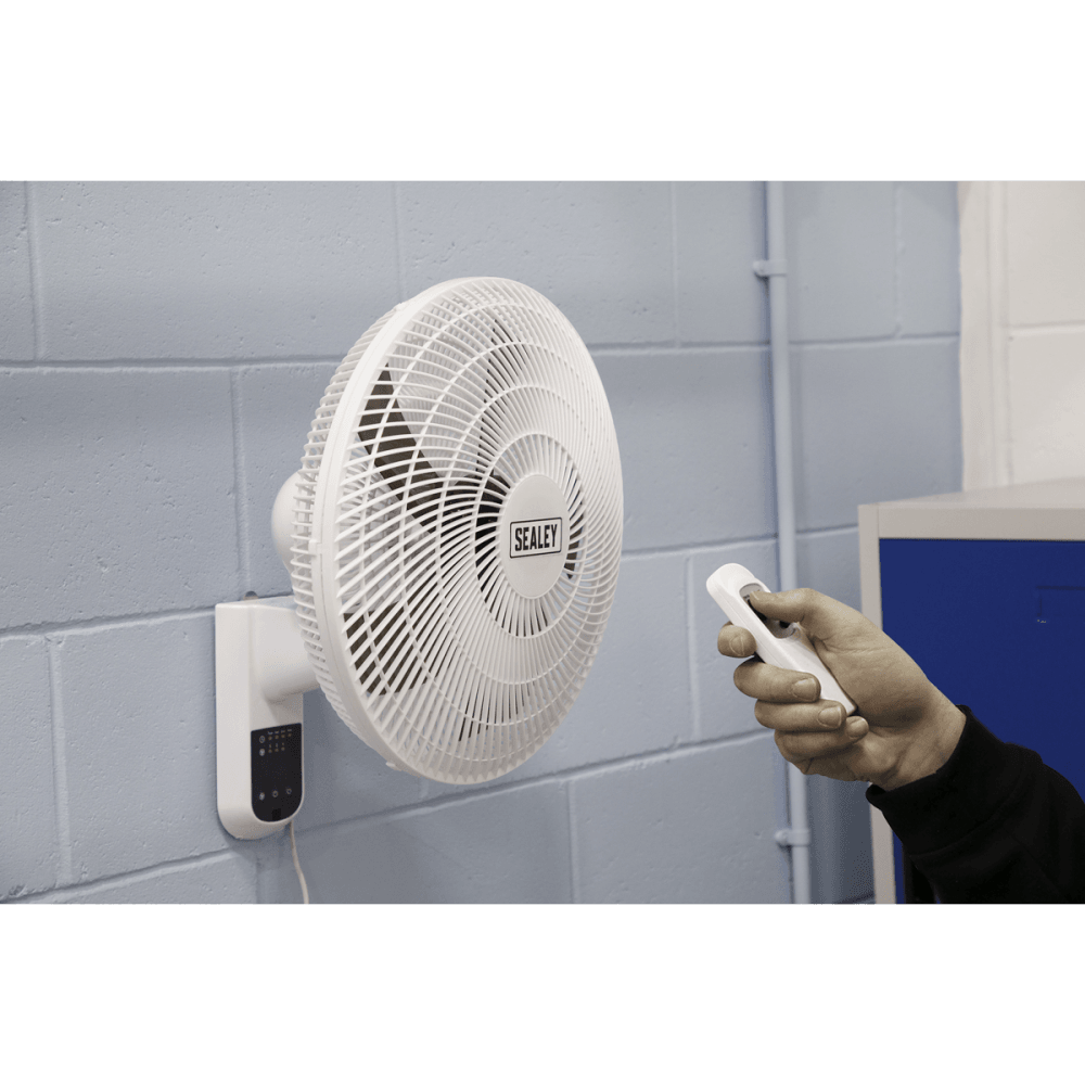 Sealey Wall Fan 3-Speed 16" with Remote Control 230V Model No-SWF16WR