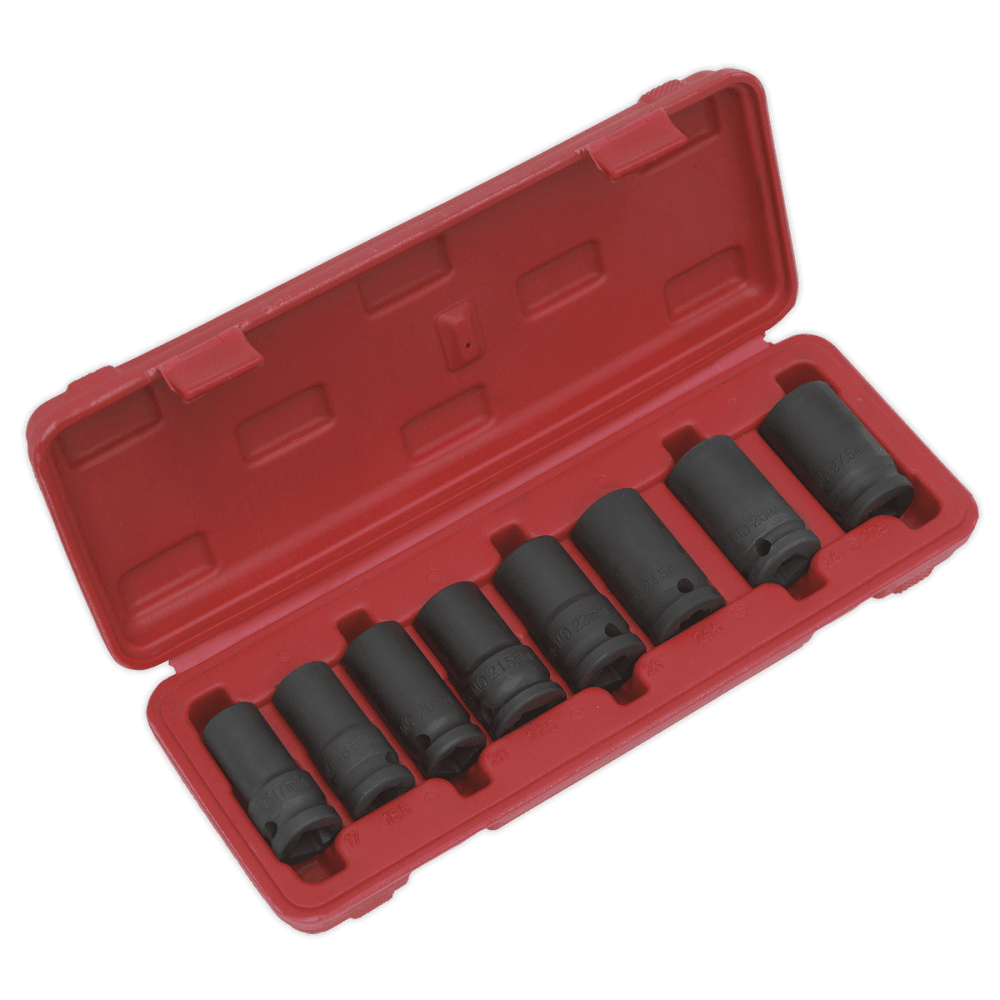 Sealey Locking Wheel Nut Removal Set 7pc 1/2"Sq Drive Model No-SX202