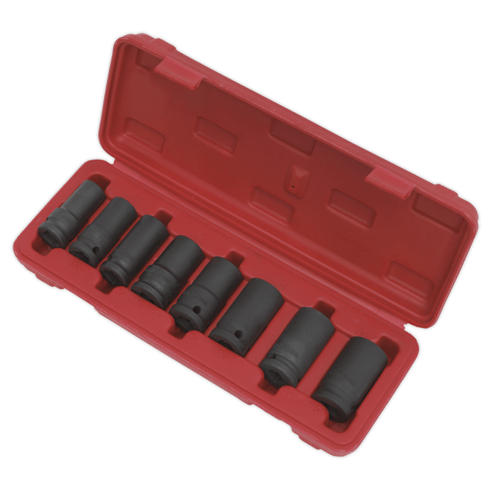 Sealey Locking Wheel Nut Removal Set 7pc 1/2"Sq Drive Model No-SX202