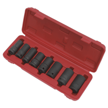 Sealey Locking Wheel Nut Removal Set 7pc 1/2"Sq Drive Model No-SX202