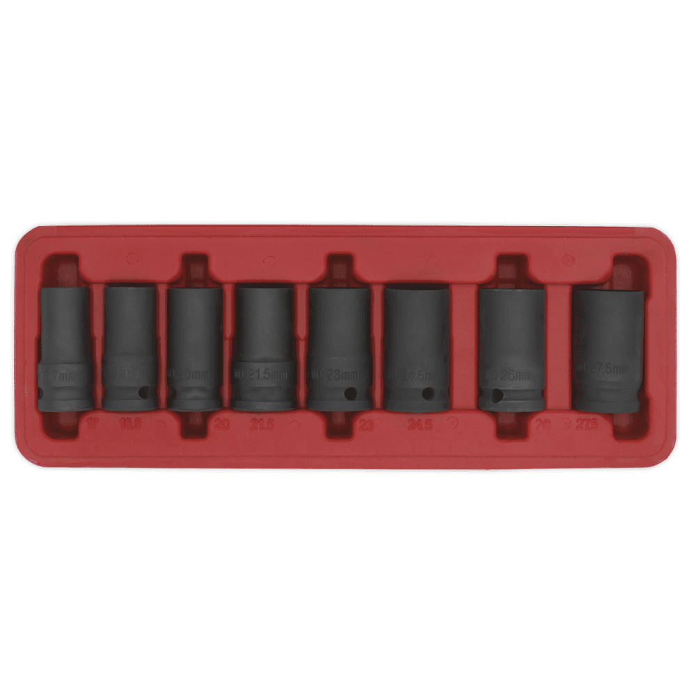 Sealey Locking Wheel Nut Removal Set 7pc 1/2"Sq Drive Model No-SX202