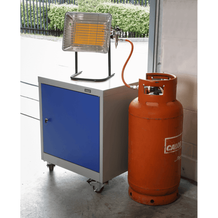 Sealey Space Warmer Propane Heater 10,250-15,354Btu/hr Tripod Mounted Model No-LP14