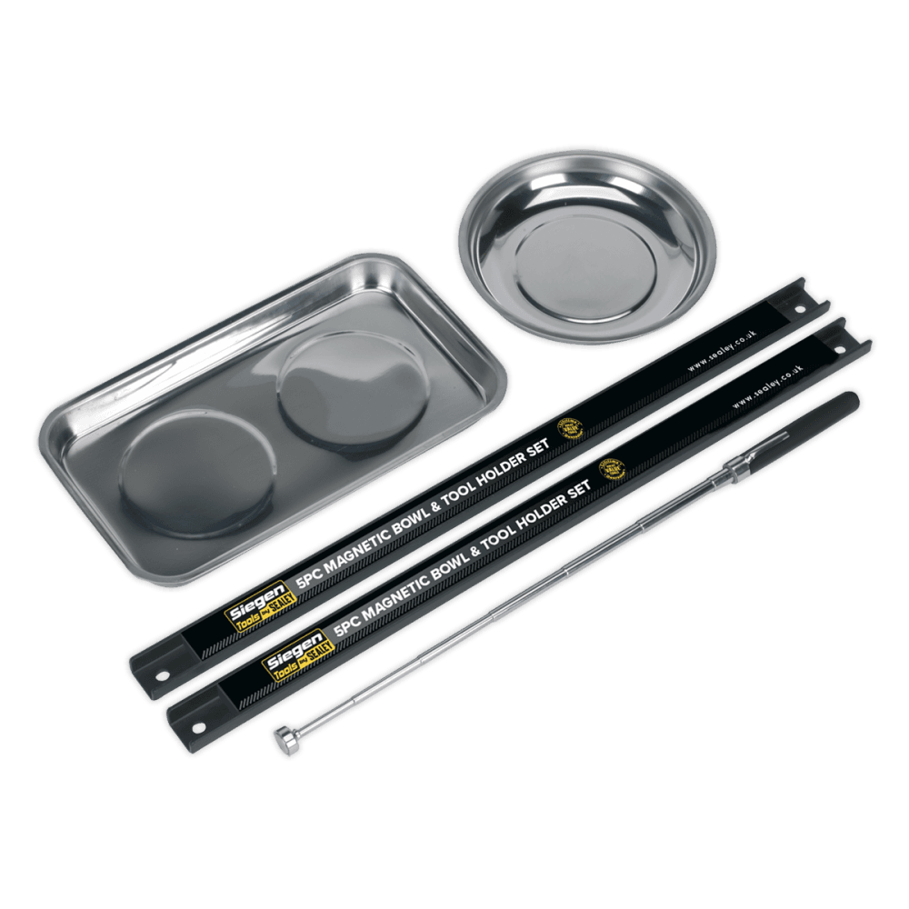 Sealey Magnetic Bowl & Tool Holder Set 5pc Model No-S0773