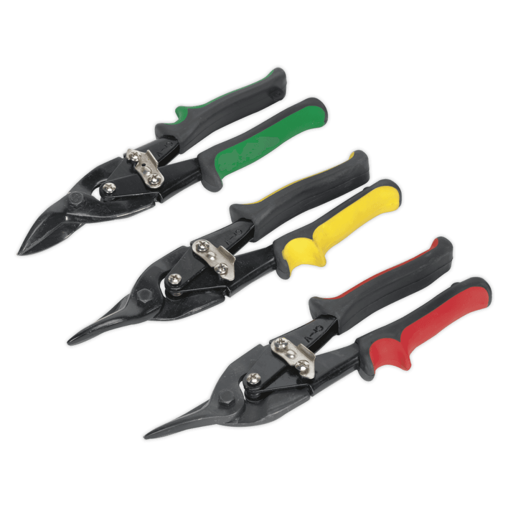 Sealey Aviation Tin Snips Set 3pc Model No-AK6907