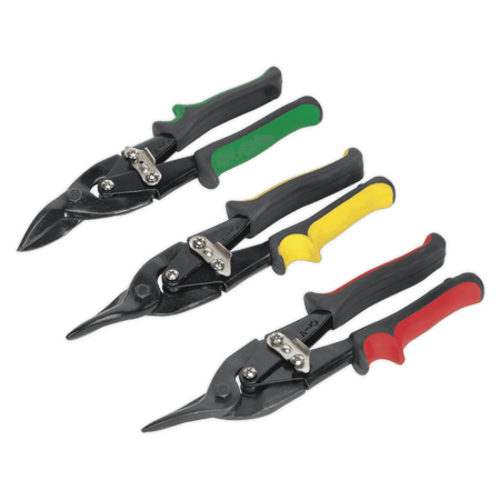 Sealey Aviation Tin Snips Set 3pc Model No-AK6907