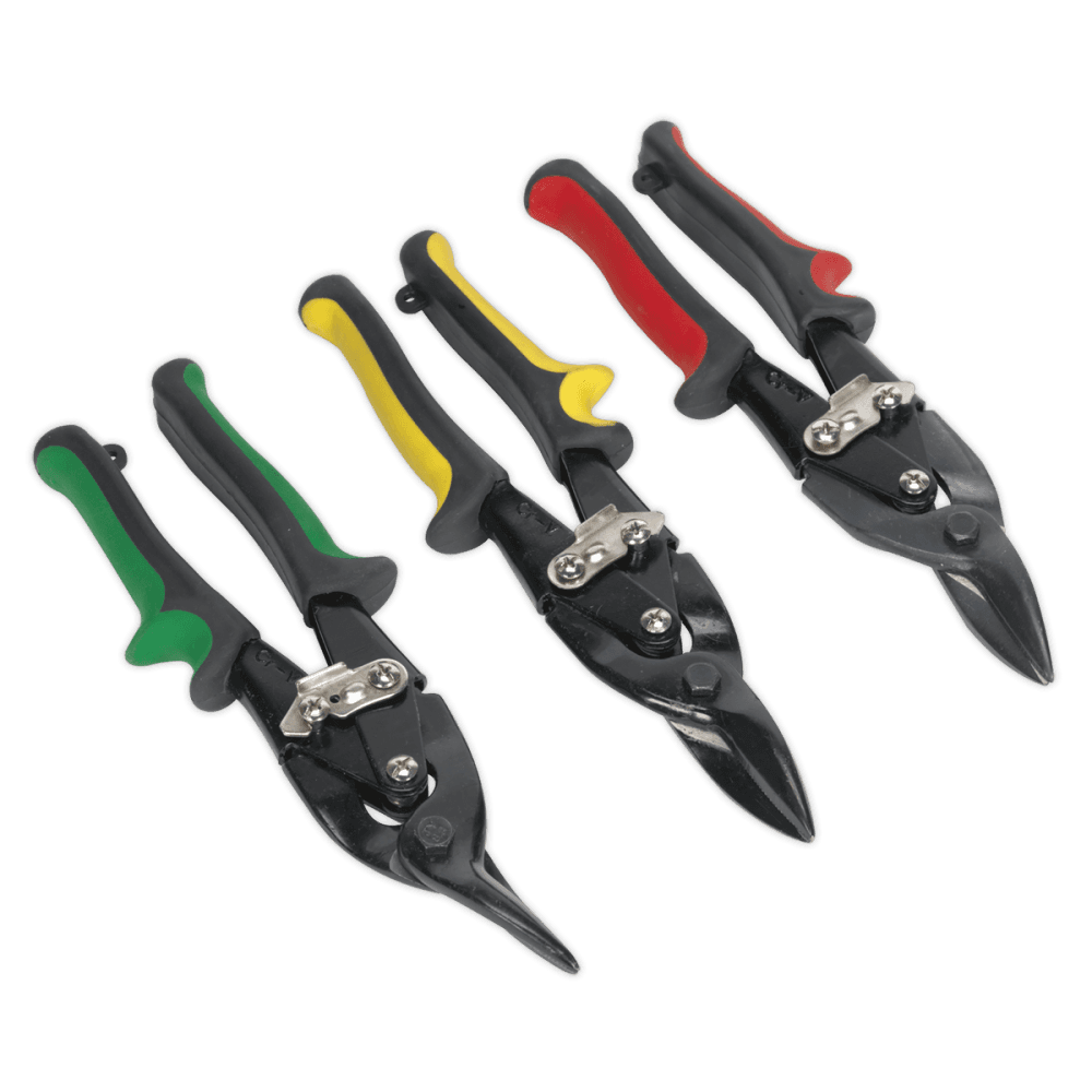 Sealey Aviation Tin Snips Set 3pc Model No-AK6907