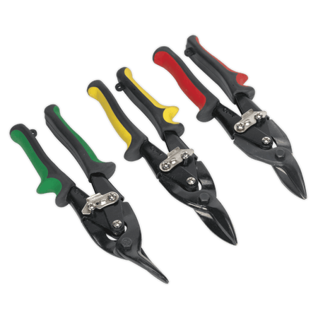 Sealey Aviation Tin Snips Set 3pc Model No-AK6907