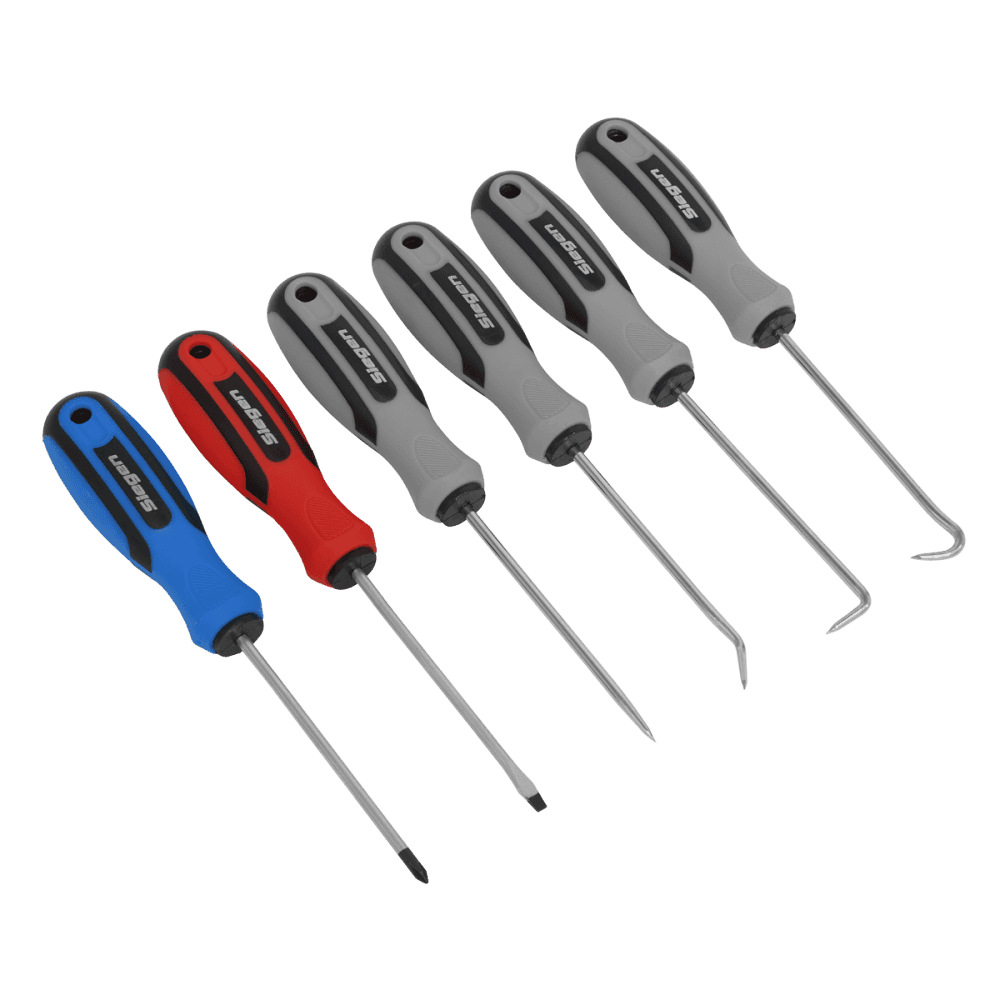 Sealey Mini Pick & Screwdriver Set 6pc Model No-S0774