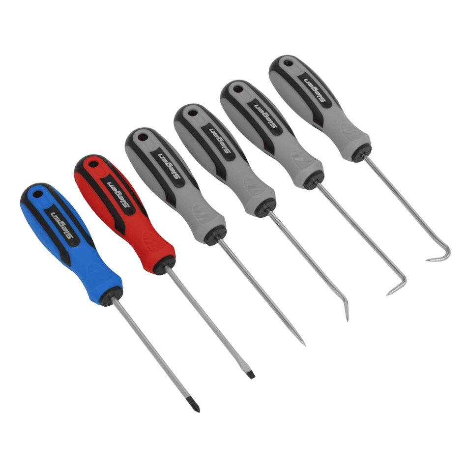 Sealey Mini Pick & Screwdriver Set 6pc Model No-S0774