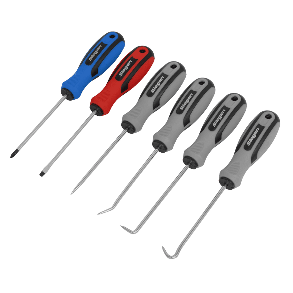 Sealey Mini Pick & Screwdriver Set 6pc Model No-S0774
