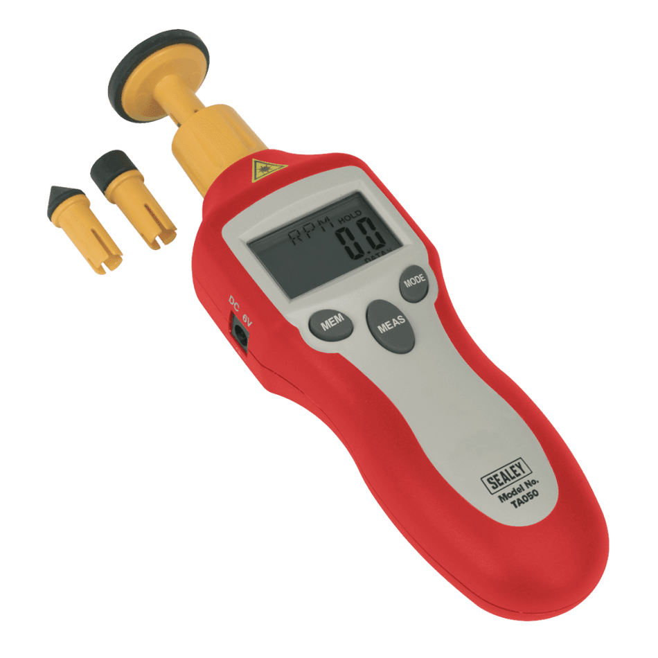 Sealey Digital Tachometer Contact/Non-Contact Model No-TA050