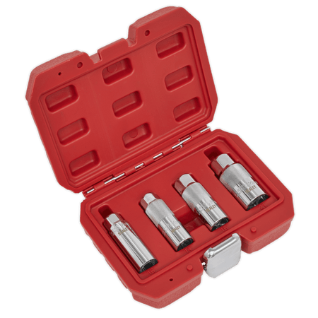 Sealey Spark Plug Socket Set 4pc 3/8"Sq Drive Model No-AK6556