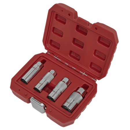 Sealey Spark Plug Socket Set 4pc 3/8"Sq Drive Model No-AK6556