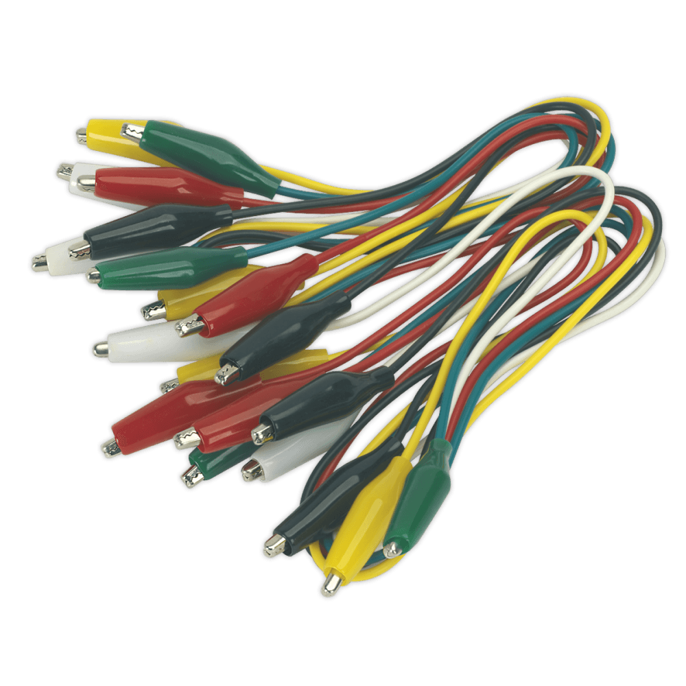 Sealey Jumper Test Lead Set 5 Pairs - 450mm Model No-VS222