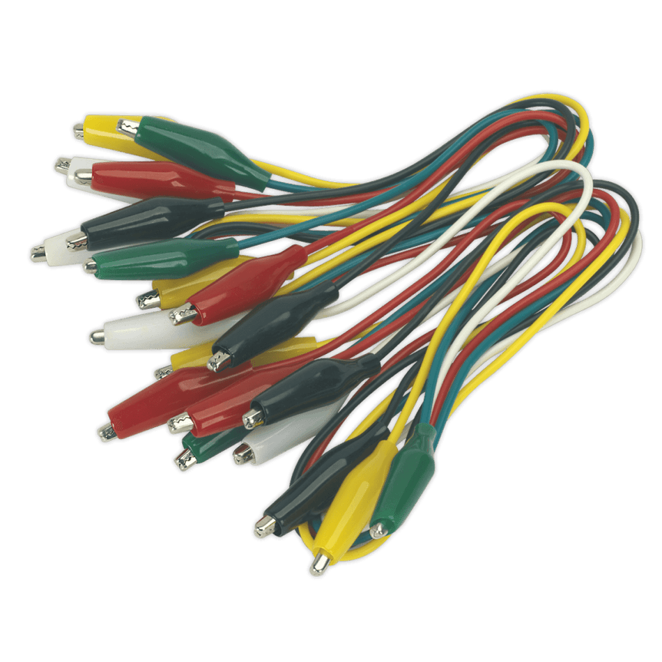 Sealey Jumper Test Lead Set 5 Pairs - 450mm Model No-VS222