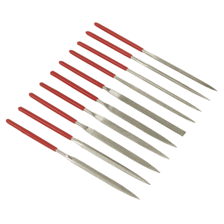 Sealey Diamond Needle File Set 10pc Model No-AK577