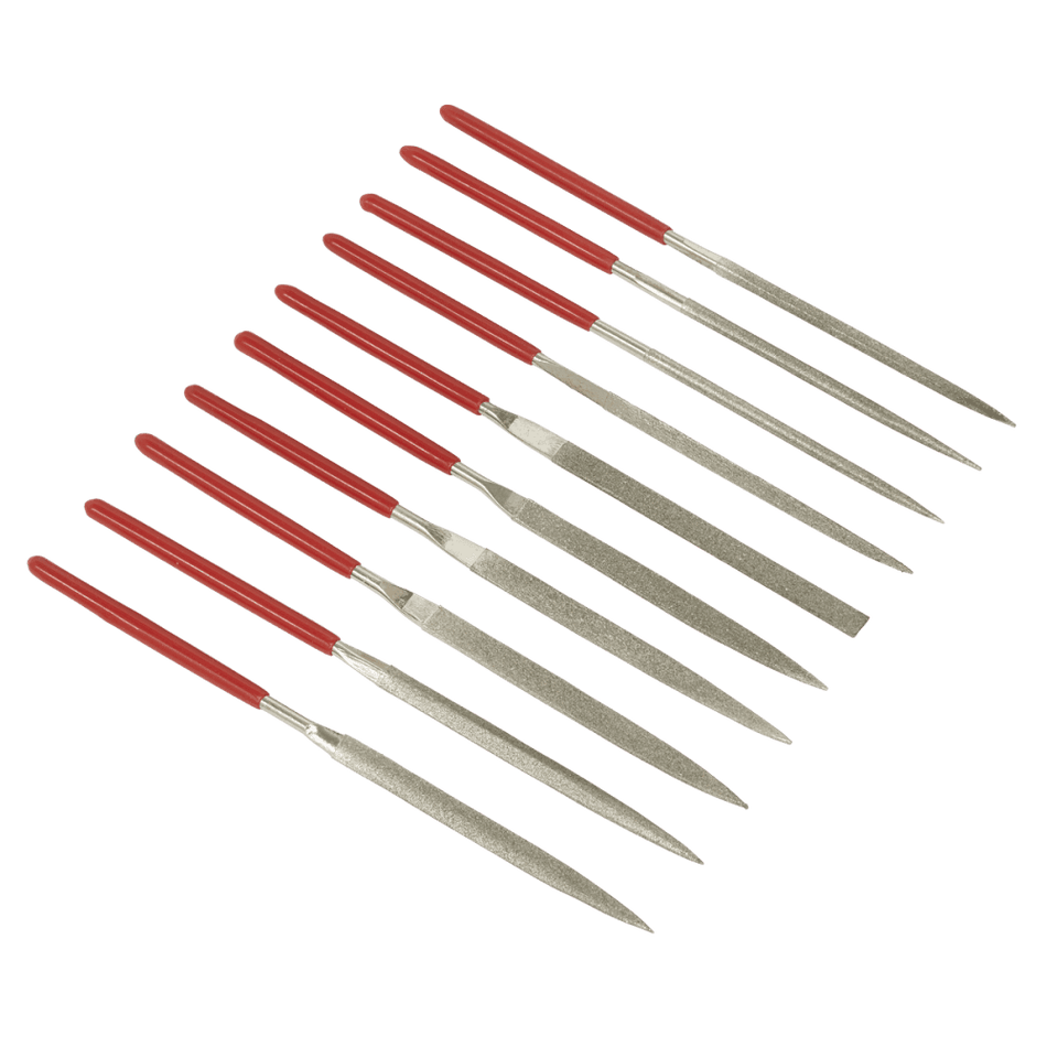 Sealey Diamond Needle File Set 10pc Model No-AK577
