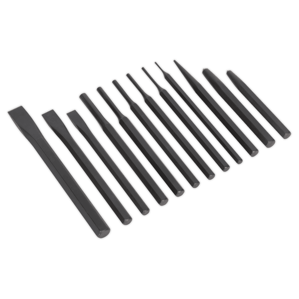 Sealey Punch & Chisel Set 12pc Model No-S0802