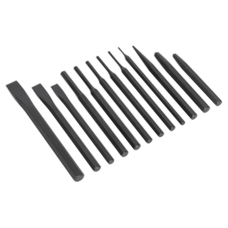 Sealey Punch & Chisel Set 12pc Model No-S0802