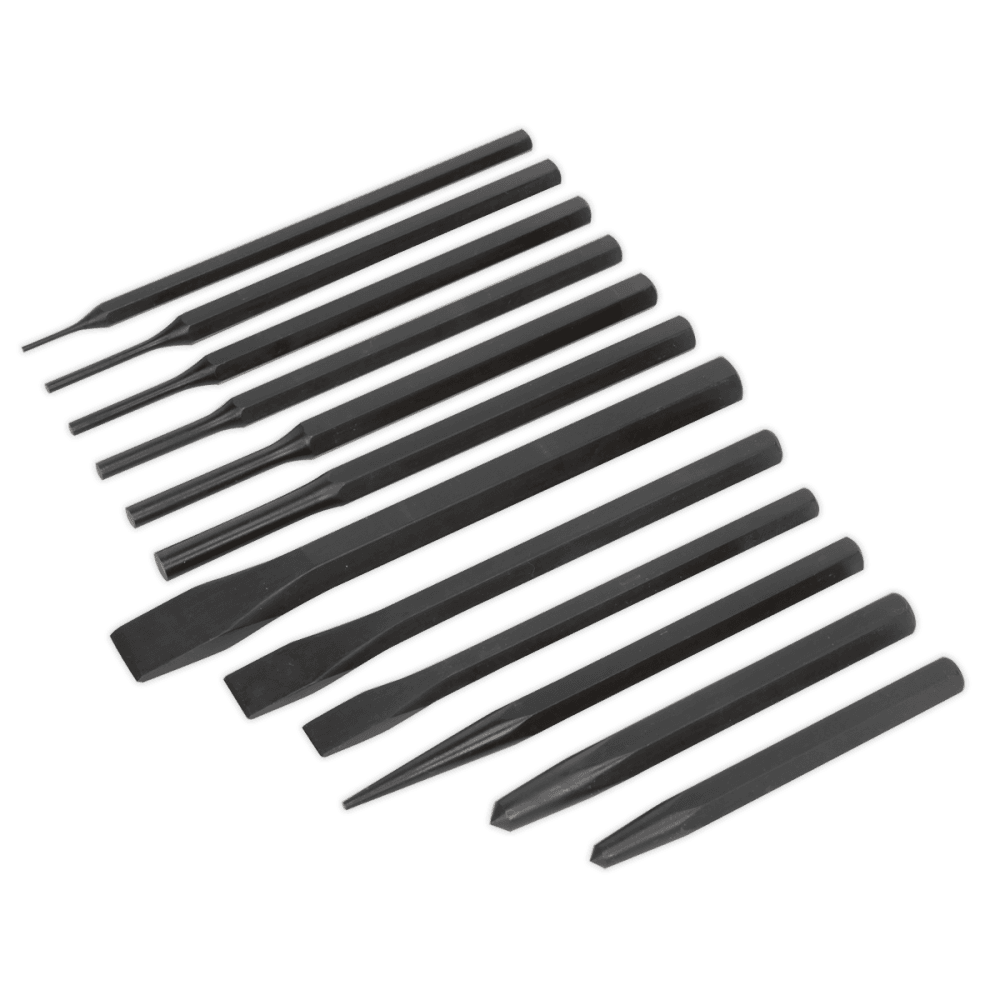 Sealey Punch & Chisel Set 12pc Model No-S0802
