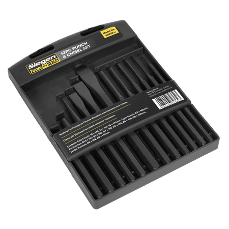 Sealey Punch & Chisel Set 12pc Model No-S0802
